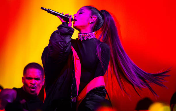 American pop singer Ariana Grande performs at Ziggo Dome as part of her Dangerous Woman Tour, Amsterdam, Netherlands, 14