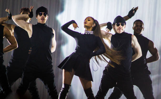 American pop singer Ariana Grande performs at Ziggo Dome as part of her Dangerous Woman Tour, Amsterdam, Netherlands, 14th May 2017. (612×376)