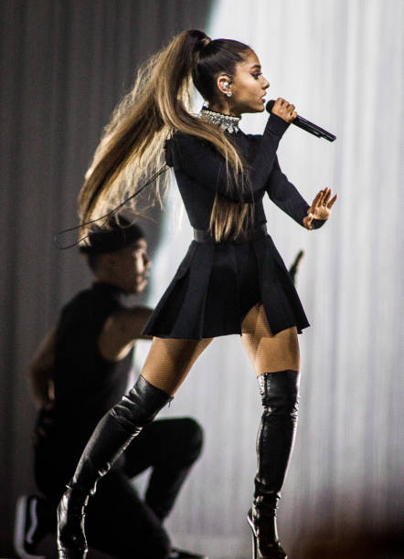 American pop singer Ariana Grande performs at Ziggo Dome as part of her Dangerous Woman Tour, Amsterdam, Netherlands, 14