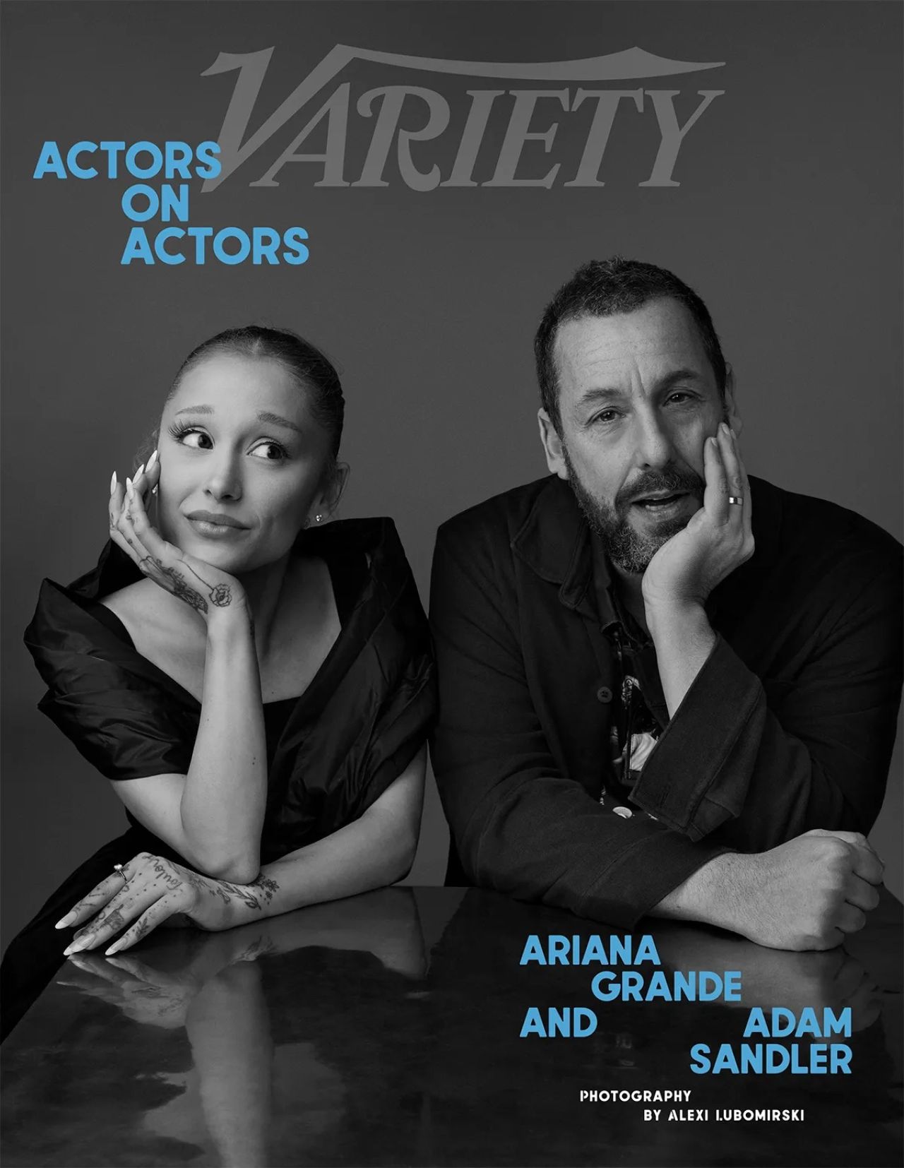Ariana Grande and Adam Sandler at Variety Actors on Actors 2025