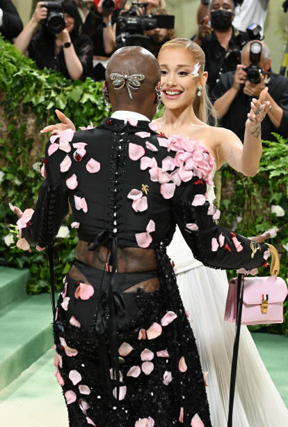 Ariana Grande and Cynthia Erivo at the 2024 Met Gala: "Sleeping Beauties: Reawakening Fashion" held at The Metropolitan 