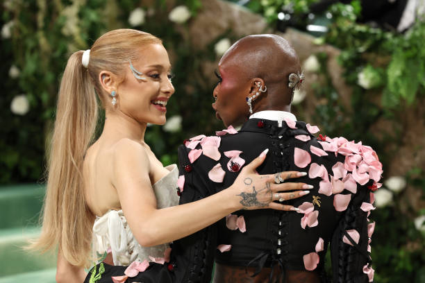 Ariana Grande and Cynthia Erivo attend The 2024 Met Gala Celebrating "Sleeping Beauties: Reawakening Fashion" at The Met