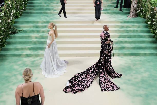 Ariana Grande and Cynthia Erivo attend The 2024 Met Gala Celebrating "Sleeping Beauties: Reawakening Fashion" at The Met