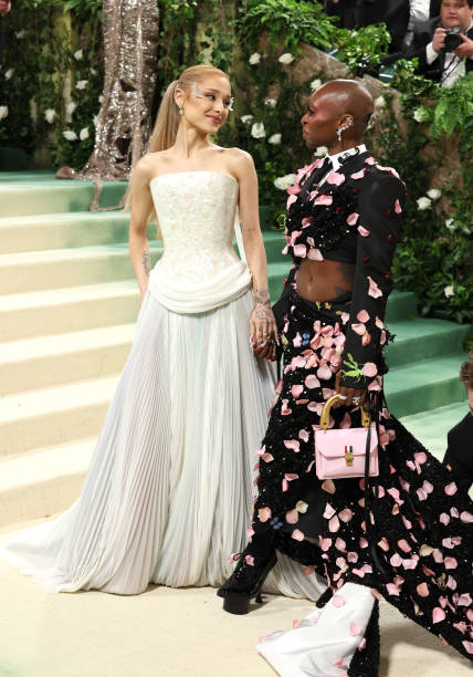 Ariana Grande and Cynthia Erivo attend The 2024 Met Gala Celebrating "Sleeping Beauties: Reawakening Fashion" at The Met