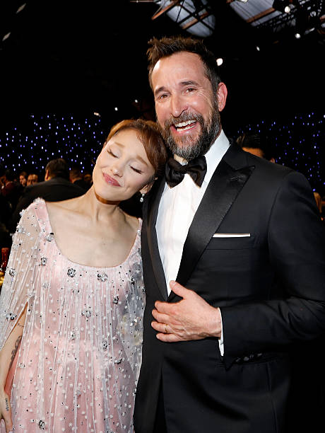 Ariana Grande and Noah Wyle attend the 31st Annual Critics Choice Awards at Barker Hangar on January 04, 2026 in Santa Monica, California. — frame 101/105 (460×612)