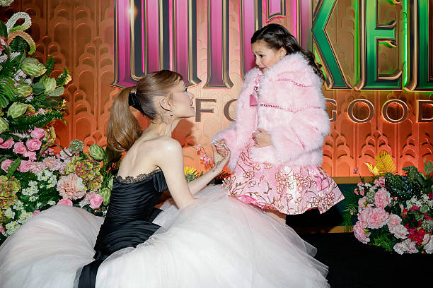 Ariana Grande and Scarlett Spears attend as Universal Pictures proudly presents the WICKED FOR GOOD US Premiere on November 17, 2025 in New York City. (612×408)