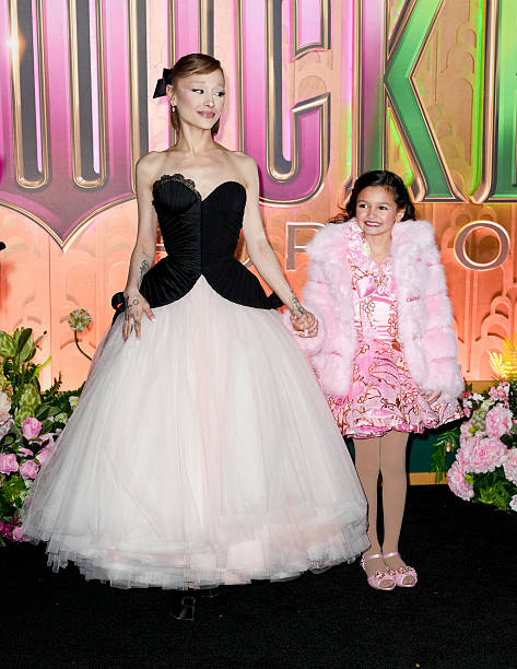 Ariana Grande and Taylen Biggs at the "Wicked: For Good" New York Premiere held at Lincoln Center for the Performing Art