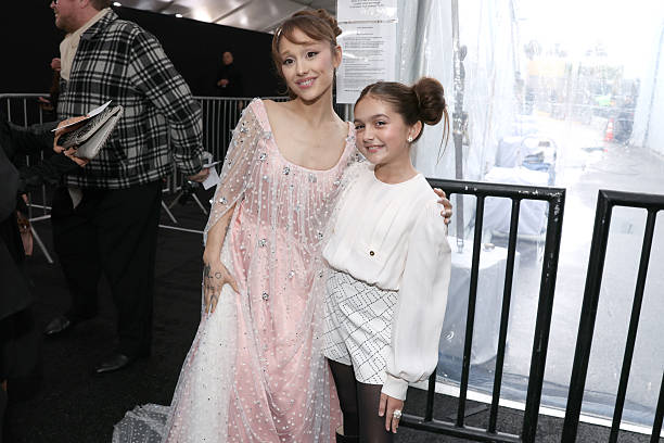 Ariana Grande and Taylen Biggs attend the 31st Annual Critics' Choice Awards at Barker Hangar on January 04, 2026 in San