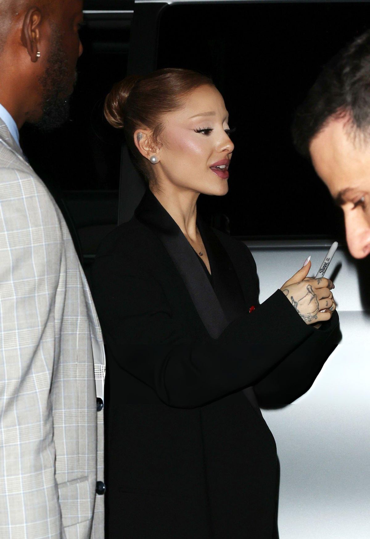 ARIANA GRANDE Arrives at a Wicked: For Good Event at Soho House in London 11/09/2025