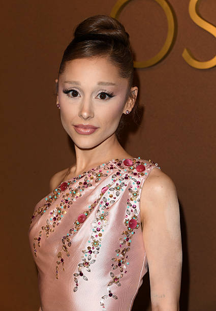 Ariana Grande arrives at the 16th Governors Awards at The Ray Dolby Ballroom on November 16, 2025 in Hollywood, Californ