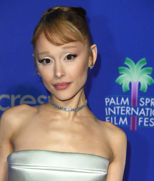 Ariana Grande arrives at the 36th Annual Palm Springs International Film Festival Film Awards at Palm Springs Convention