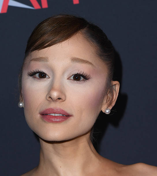 Ariana Grande arrives at the AFI Awards Luncheon at Four Seasons Hotel Los Angeles at Beverly Hills on January 09, 2026 