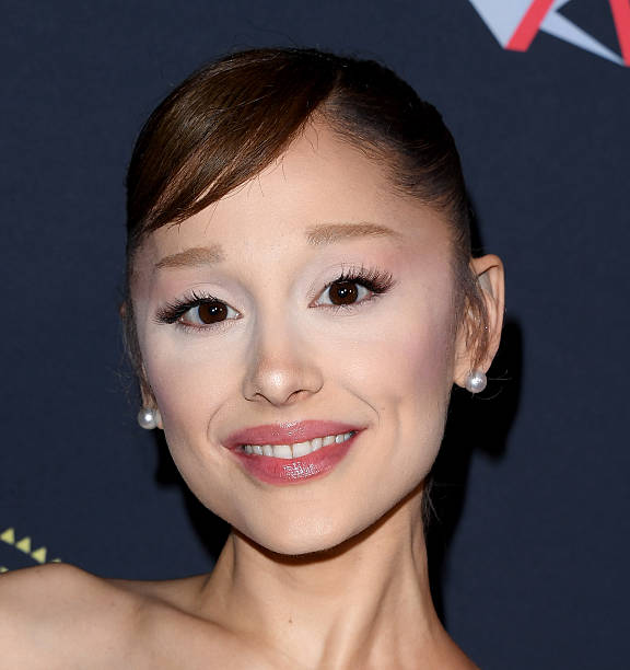 Ariana Grande arrives at the AFI Awards Luncheon at Four Seasons Hotel Los Angeles at Beverly Hills on January 09, 2026 