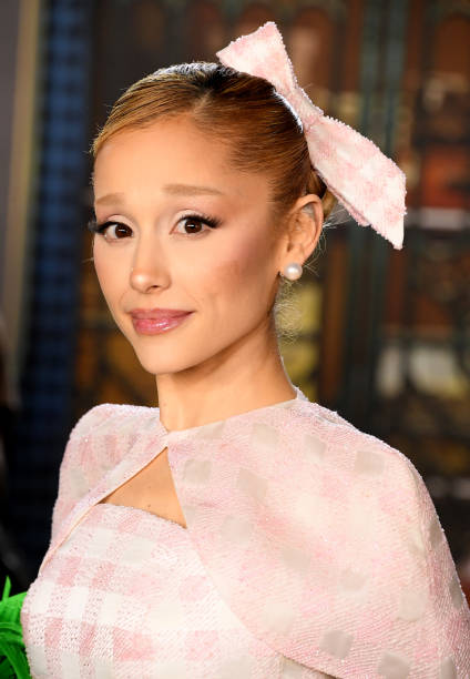 Ariana Grande arrives at the Los Angeles Premiere Of Universal Pictures "Wicked" at Dorothy Chandler Pavilion on Novembe