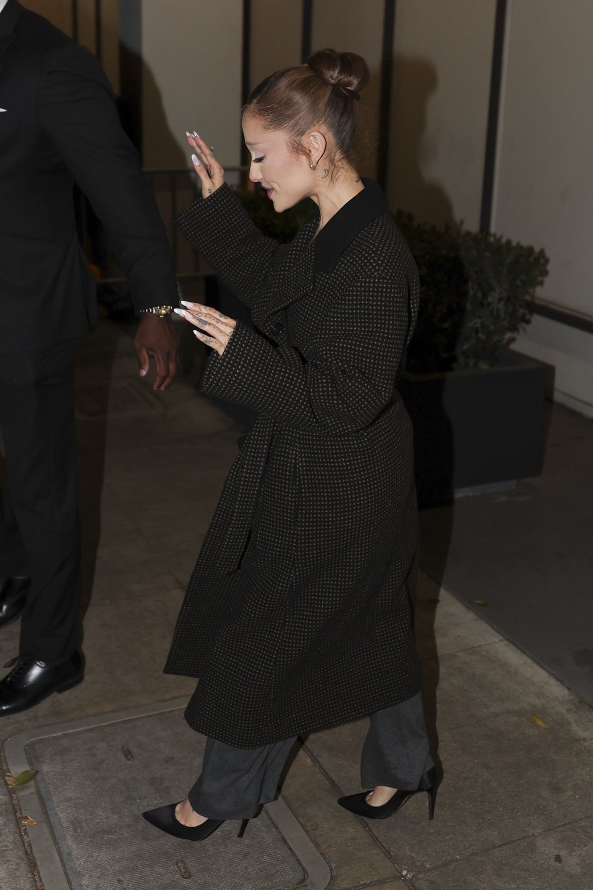 ARIANA GRANDE Arrives at Wicked Q&A Event in Lod Angeles 12/05/2025