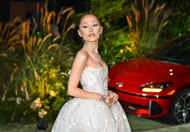 Ariana Grande arrives to the 2024 WSJ Magazines Innovator Awards at Museum of Modern Art on October 29, 2024 in New York