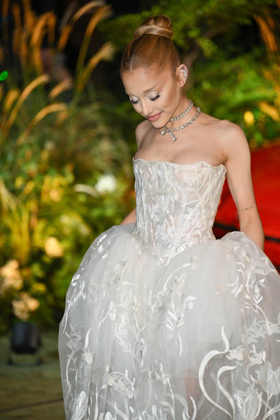 Ariana Grande arrives to the 2024 WSJ Magazines Innovator Awards at Museum of Modern Art on October 29, 2024 in New York