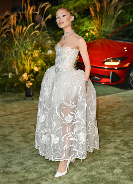 Ariana Grande arrives to the 2024 WSJ Magazines Innovator Awards at Museum of Modern Art on October 29, 2024 in New York