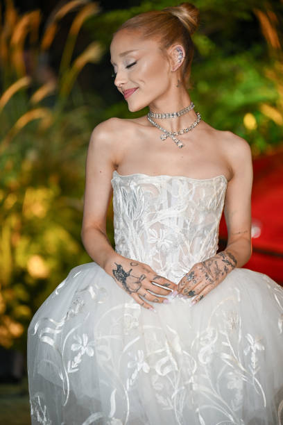 Ariana Grande arrives to the 2024 WSJ Magazines Innovator Awards at Museum of Modern Art on October 29, 2024 in New York