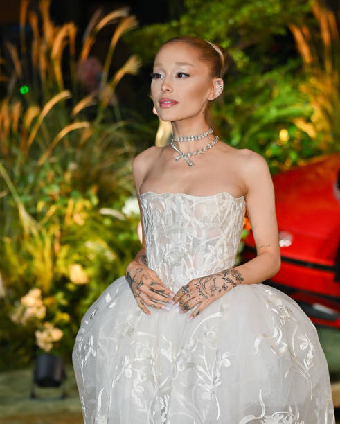 Ariana Grande arrives to the 2024 WSJ Magazines Innovator Awards at Museum of Modern Art on October 29, 2024 in New York