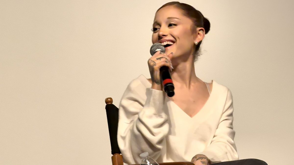 ARIANA GRANDE at a Special Wicked: For Good Q&A at Writers Guild Theater in Beverly Hills 12/04/2025