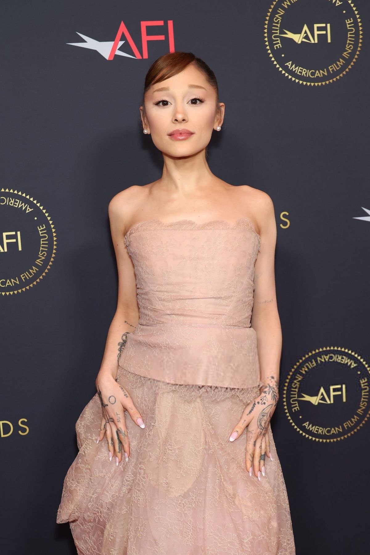 ARIANA GRANDE at AFI Awards 2025 at Four Seasons Hotel in Beverly Hills 01/09/2026