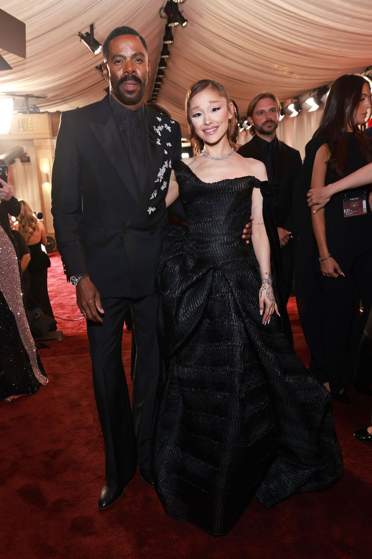 Ariana Grande at Golden Globe Awards in Vivienne Westwood 2026 — frame 144/161 (1280×1920)