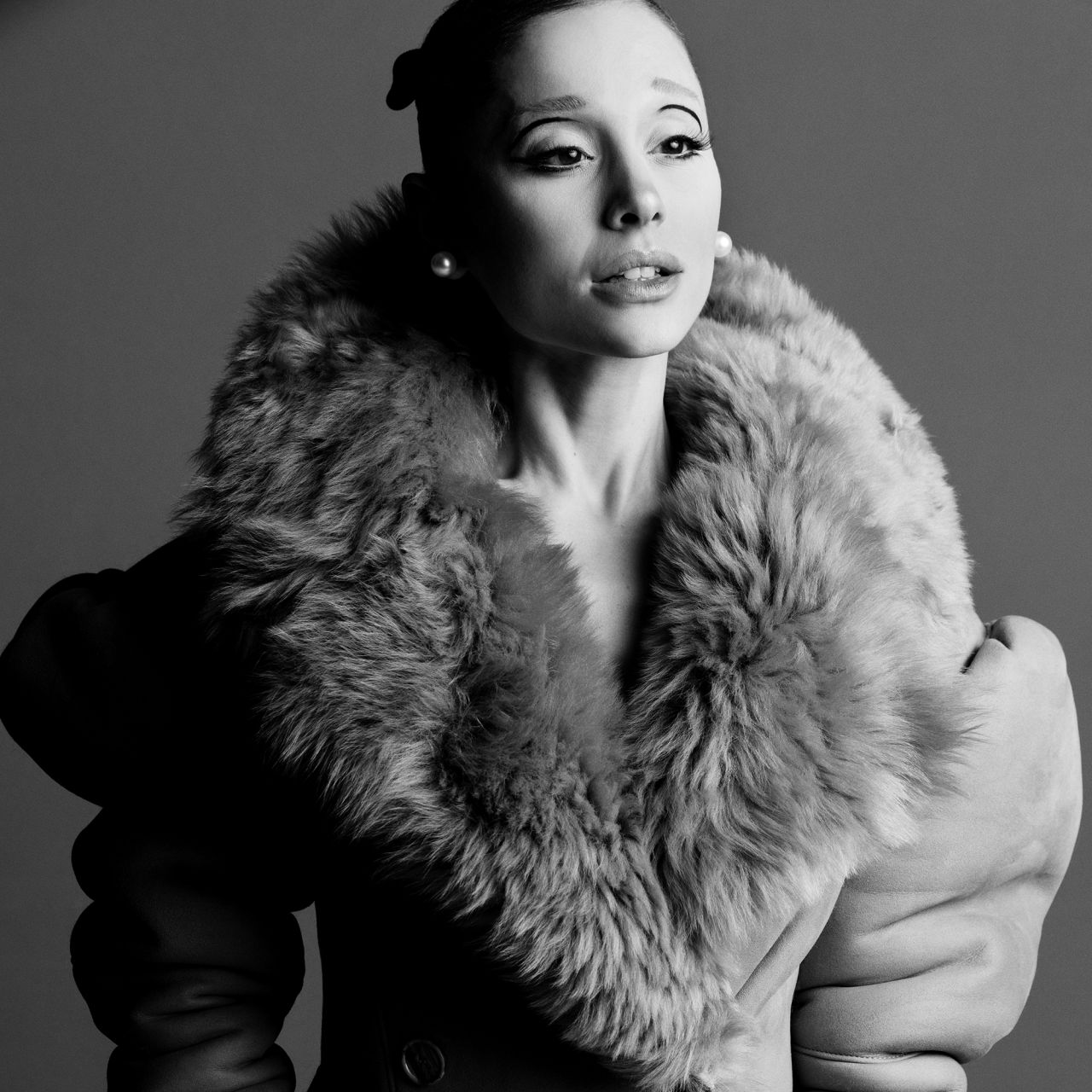 Ariana Grande at Interview Magazine November 2025 in Gucci Outerwear