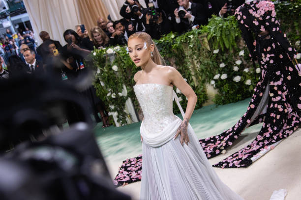 Ariana Grande at the 2024 Met Gala: "Sleeping Beauties: Reawakening Fashion" held at The Metropolitan Museum of Art on M