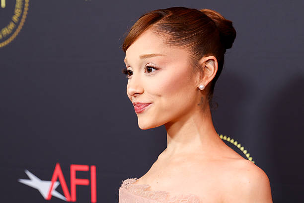 Ariana Grande at the 2026 AFI Awards held at the Four Seasons Beverly Hills on January 09, 2026 in Los Angeles, California. — frame 5/9 (612×408)