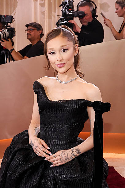 Ariana Grande at the 83rd Annual Golden Globes held at The Beverly Hilton on January 11, 2026 in Beverly Hills, Californ