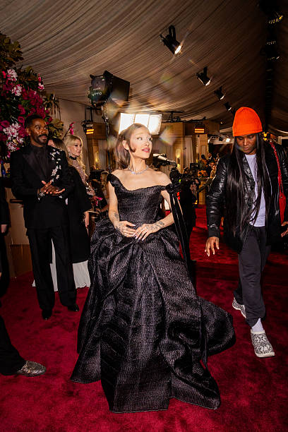 Ariana Grande at the 83rd Annual Golden Globes held at The Beverly Hilton on January 11, 2026 in Beverly Hills, California. — frame 24/147 (408×612)