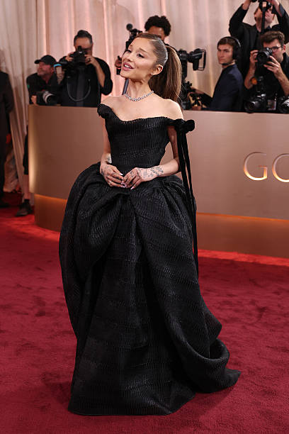 Ariana Grande at the 83rd Annual Golden Globes held at The Beverly Hilton on January 11, 2026 in Beverly Hills, Californ