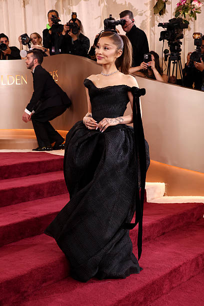 Ariana Grande at the 83rd Annual Golden Globes held at The Beverly Hilton on January 11, 2026 in Beverly Hills, Californ