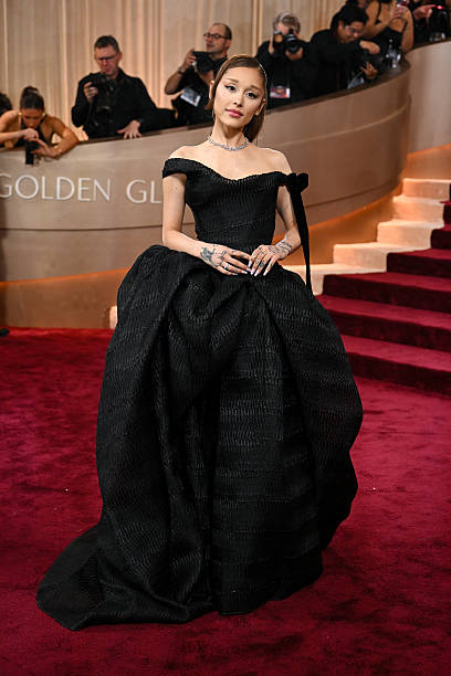 Ariana Grande at the 83rd Annual Golden Globes held at The Beverly Hilton on January 11, 2026 in Beverly Hills, Californ