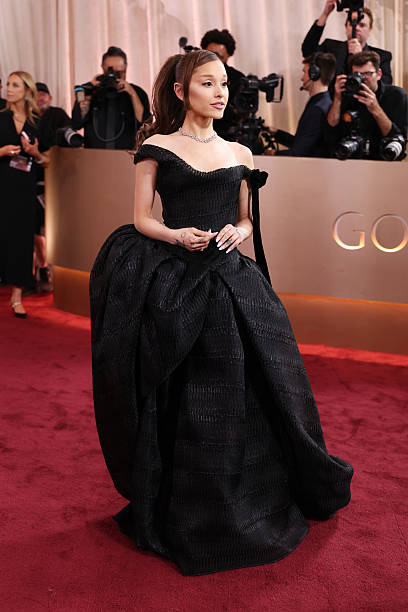 Ariana Grande at the 83rd Annual Golden Globes held at The Beverly Hilton on January 11, 2026 in Beverly Hills, California. — frame 27/147 (408×612)
