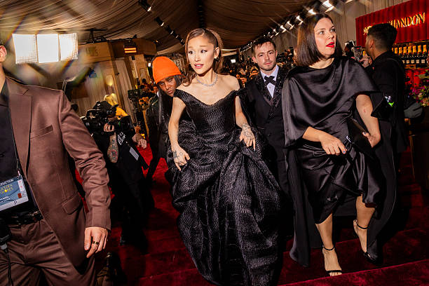 Ariana Grande at the 83rd Annual Golden Globes held at The Beverly Hilton on January 11, 2026 in Beverly Hills, California. — frame 34/147 (612×408)