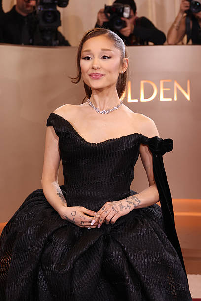 Ariana Grande at the 83rd Annual Golden Globes held at The Beverly Hilton on January 11, 2026 in Beverly Hills, Californ