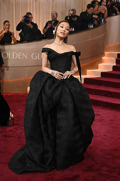 Ariana Grande at the 83rd Annual Golden Globes held at The Beverly Hilton on January 11, 2026 in Beverly Hills, Californ