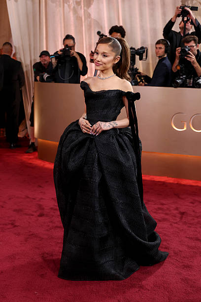 Ariana Grande at the 83rd Annual Golden Globes held at The Beverly Hilton on January 11, 2026 in Beverly Hills, Californ