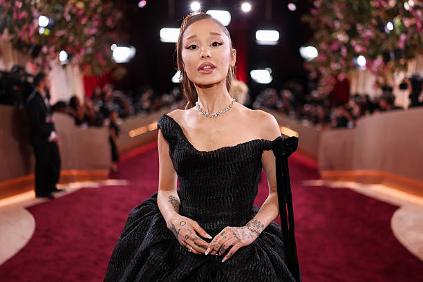 Ariana Grande at the 83rd Annual Golden Globes held at The Beverly Hilton on January 11, 2026 in Beverly Hills, Californ