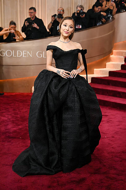Ariana Grande at the 83rd Annual Golden Globes held at The Beverly Hilton on January 11, 2026 in Beverly Hills, Californ