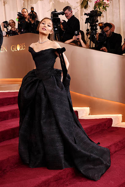 Ariana Grande at the 83rd Annual Golden Globes held at The Beverly Hilton on January 11, 2026 in Beverly Hills, Californ