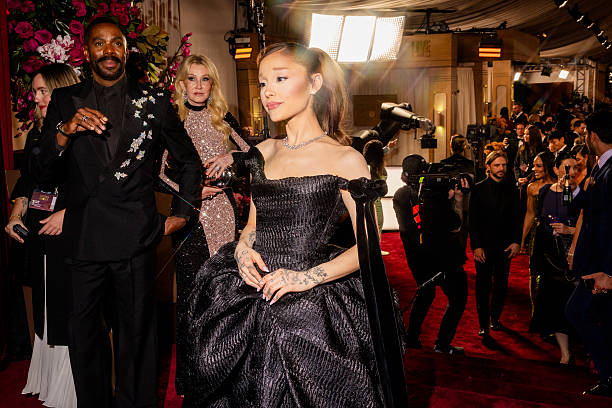 Ariana Grande at the 83rd Annual Golden Globes held at The Beverly Hilton on January 11, 2026 in Beverly Hills, California. — frame 25/147 (612×408)