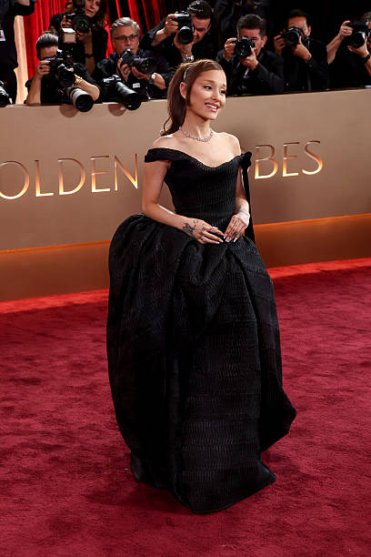 Ariana Grande at the 83rd Annual Golden Globes held at The Beverly Hilton on January 11, 2026 in Beverly Hills, Californ