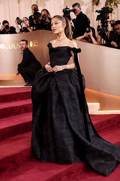 Ariana Grande at the 83rd Annual Golden Globes held at The Beverly Hilton on January 11, 2026 in Beverly Hills, Californ