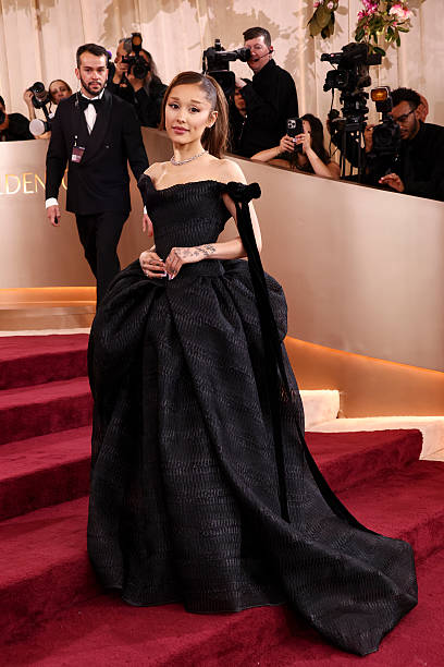 Ariana Grande at the 83rd Annual Golden Globes held at The Beverly Hilton on January 11, 2026 in Beverly Hills, Californ