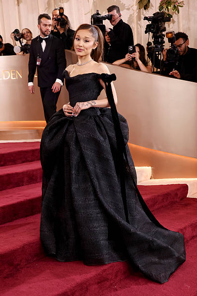 Ariana Grande at the 83rd Annual Golden Globes held at The Beverly Hilton on January 11, 2026 in Beverly Hills, Californ