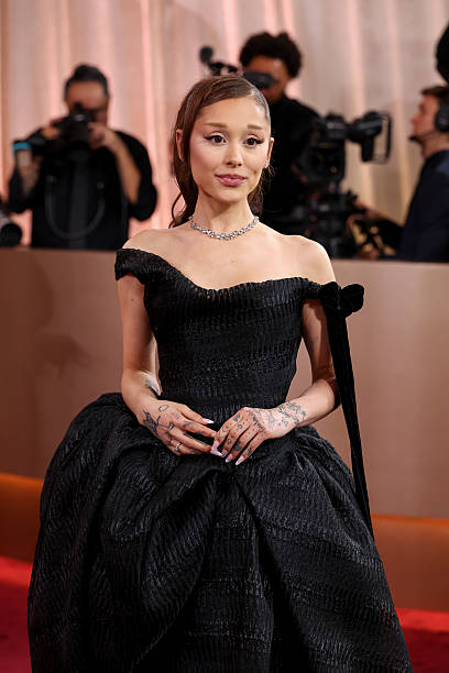 Ariana Grande at the 83rd Annual Golden Globes held at The Beverly Hilton on January 11, 2026 in Beverly Hills, Californ