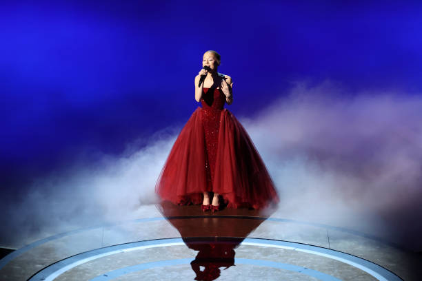 Ariana Grande at the 97th Oscars held at the Dolby Theatre on March 2, 2025 in Hollywood, California